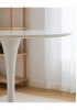 Tulip Round Dining Table White MDF Top 120 Dia